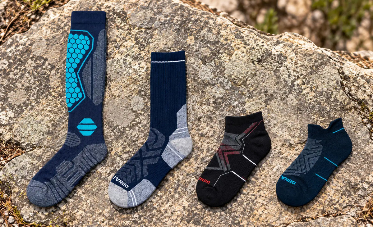 DENALISE sock heights compared
